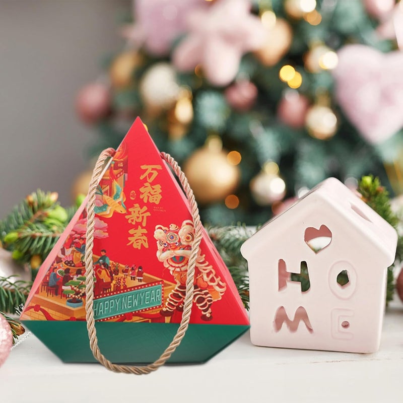 NUSITOU New Year Candy Packing Boxes 4pcs Set Cardboard Treat Boxes for Chinese New Year Party Favors Holiday Presents Packaging - Image 5