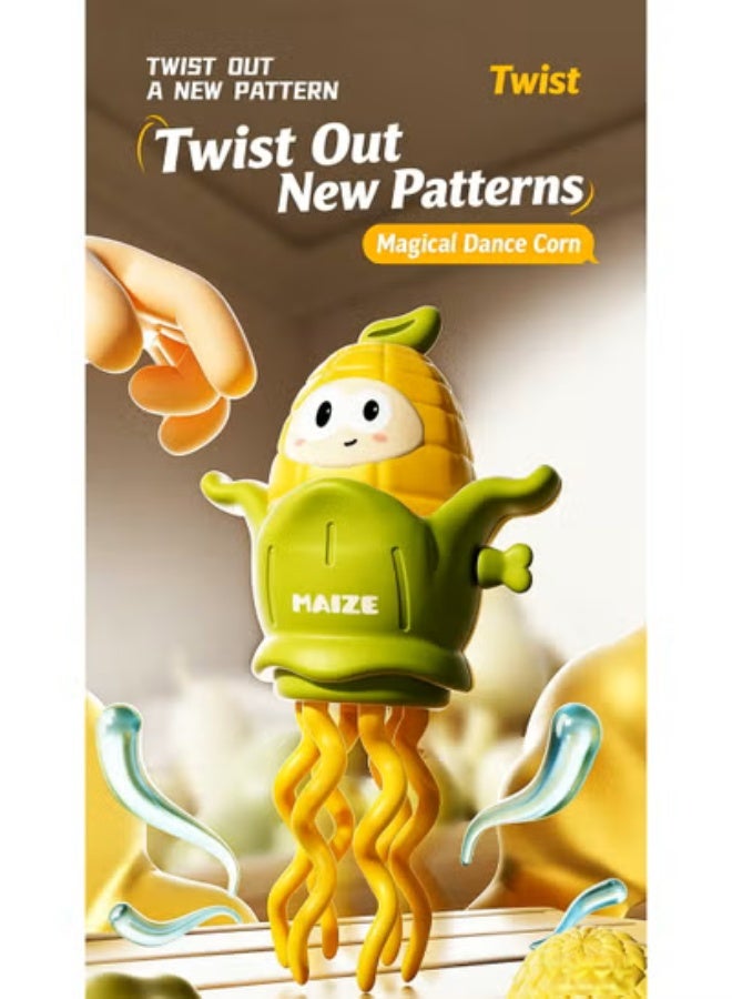 لعبة ذرة راقصة تعمل بالزنبرك، ذرة اصطناعية راقصة ساحرة، هدية ممتعة وجديدة وغريبة. - Image 1