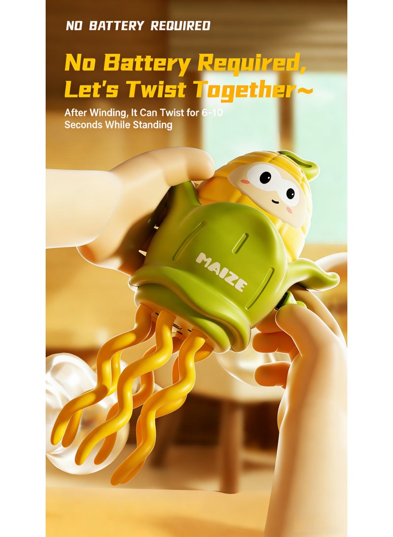 لعبة ذرة راقصة تعمل بالزنبرك، ذرة اصطناعية راقصة ساحرة، هدية ممتعة وجديدة وغريبة. - Image 5