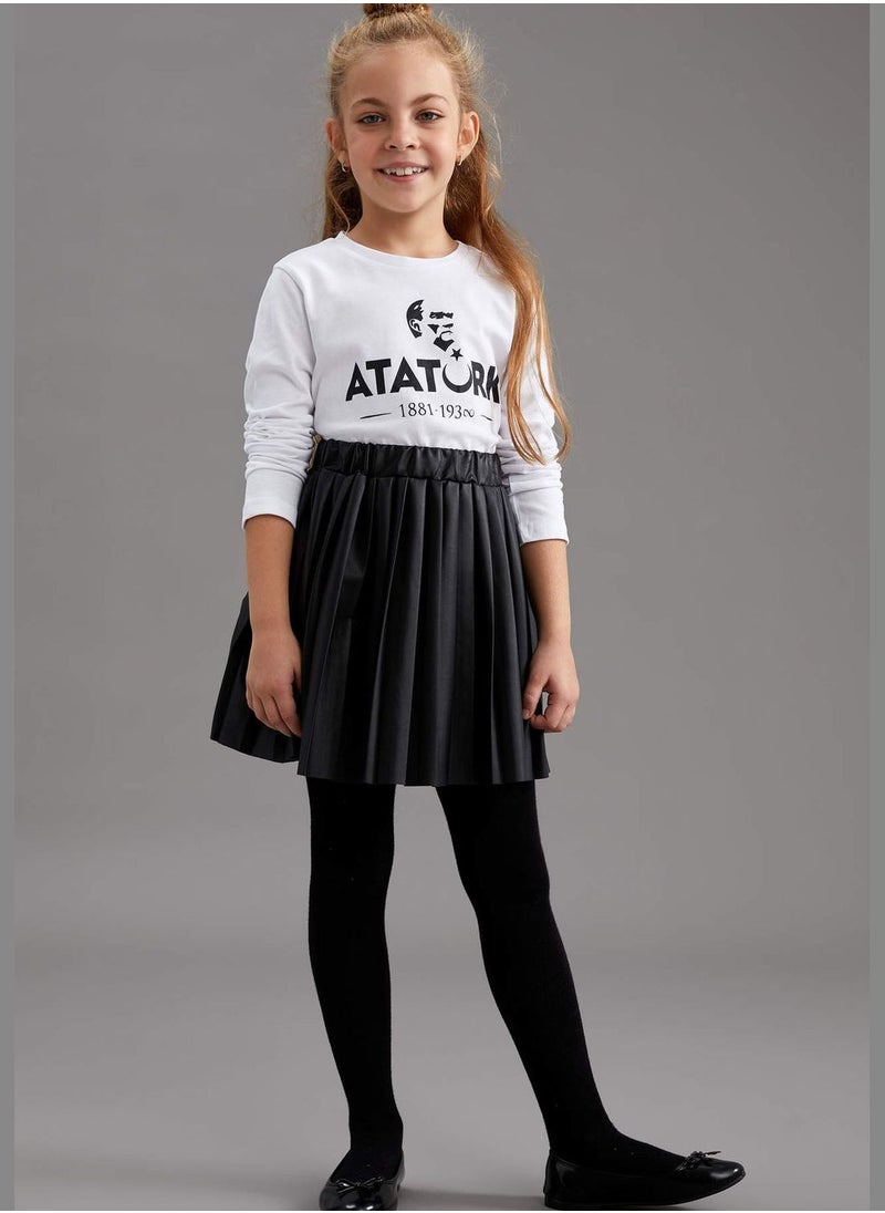 DeFacto - Girl Crew Neck Long Sleeved T-Shirt - Image 1