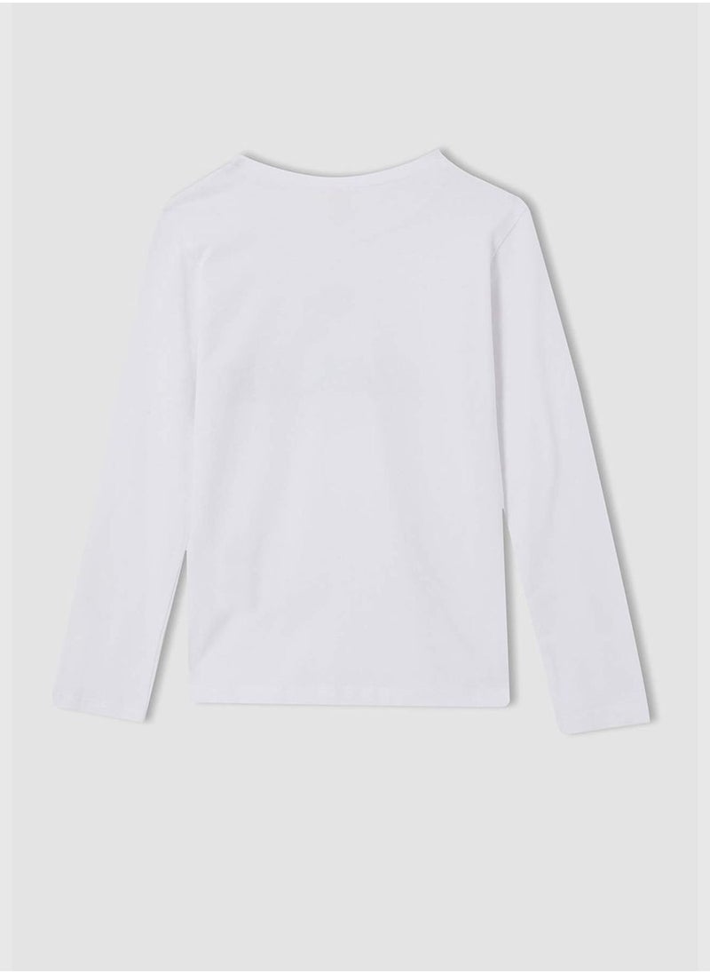 DeFacto - Girl Crew Neck Long Sleeved T-Shirt - Image 1