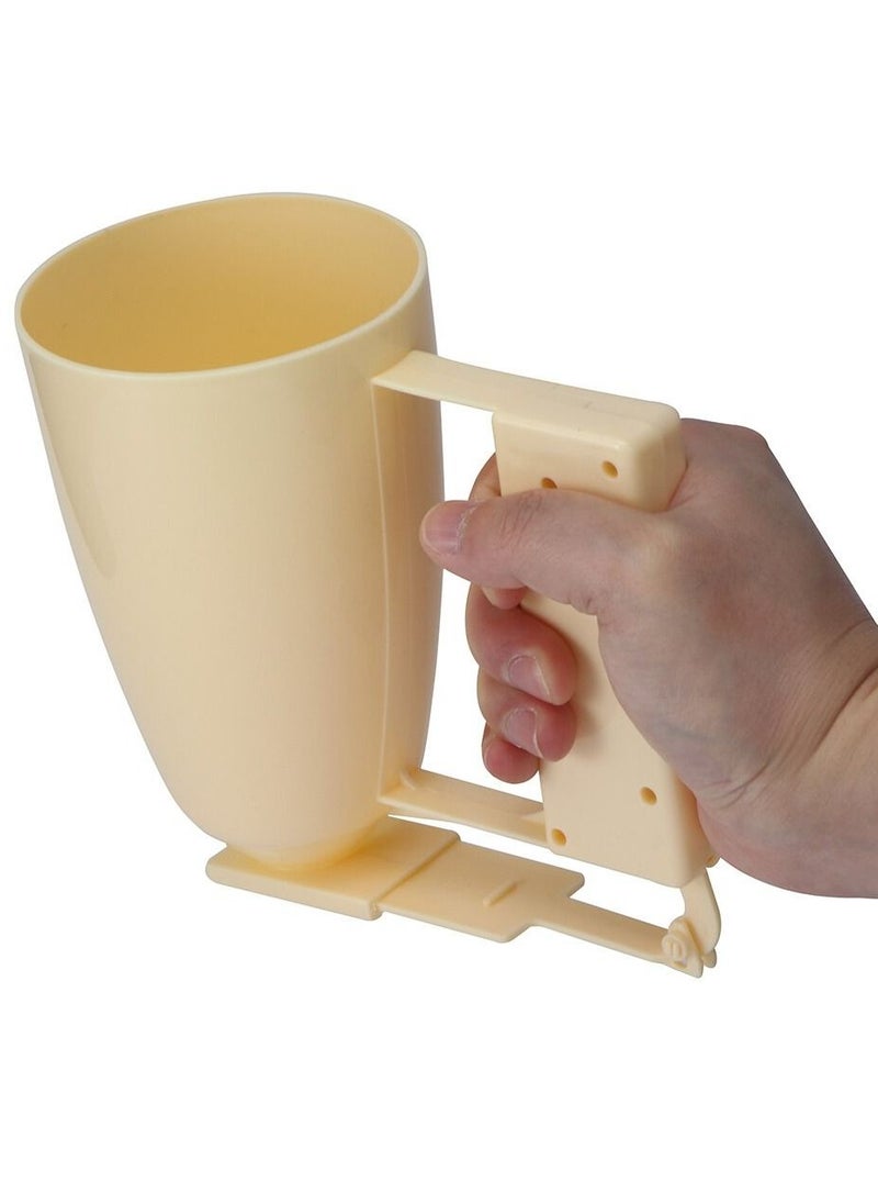 DubaiGallery - Handle Cake Making Helper Cup Pastry Batter Dispenser Meatball Mould Maker Loqumat Al Kadey Device Kitchen - Image 1