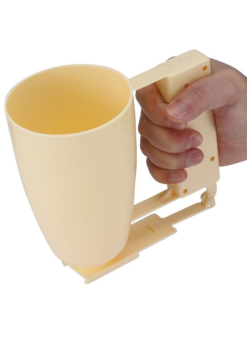 DubaiGallery - Handle Cake Making Helper Cup Pastry Batter Dispenser Meatball Mould Maker Loqumat Al Kadey Device Kitchen - Image 1