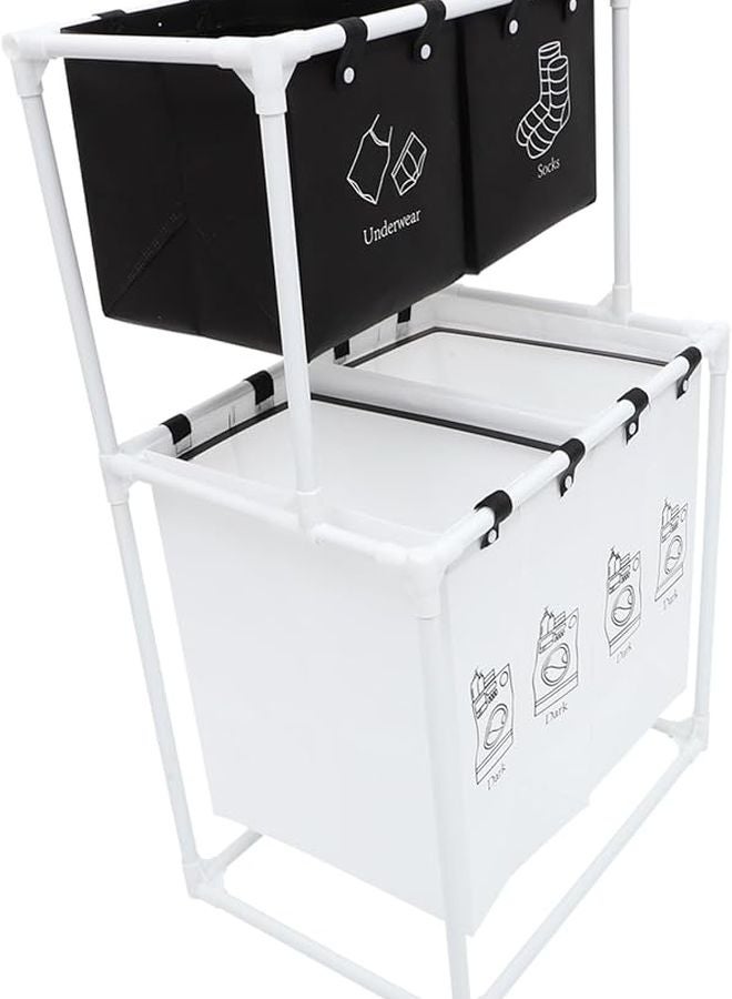 Large Capacity Laundry Hamper Basket with Stand Thick Storage Organizer for Dirty Clothes - Image 2