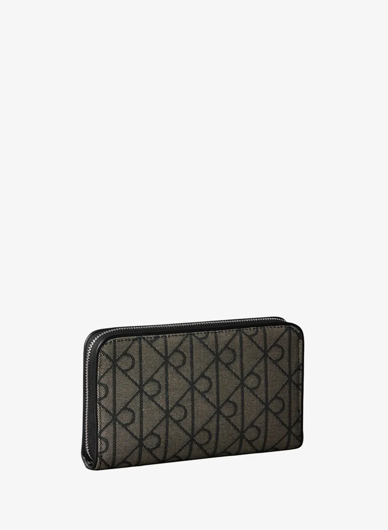 Calvin Klein Emblem Jacquard Passport Holder