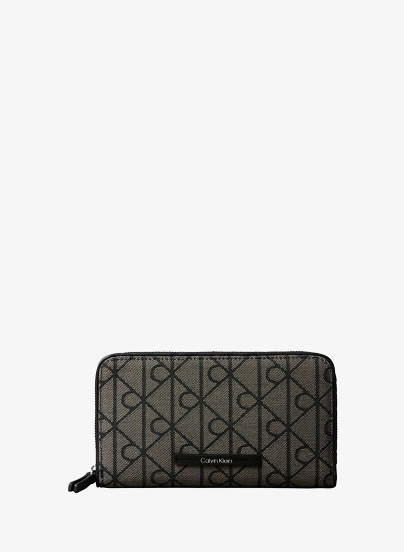 CALVIN KLEIN Emblem Jacquard Passport Holder - Image 1