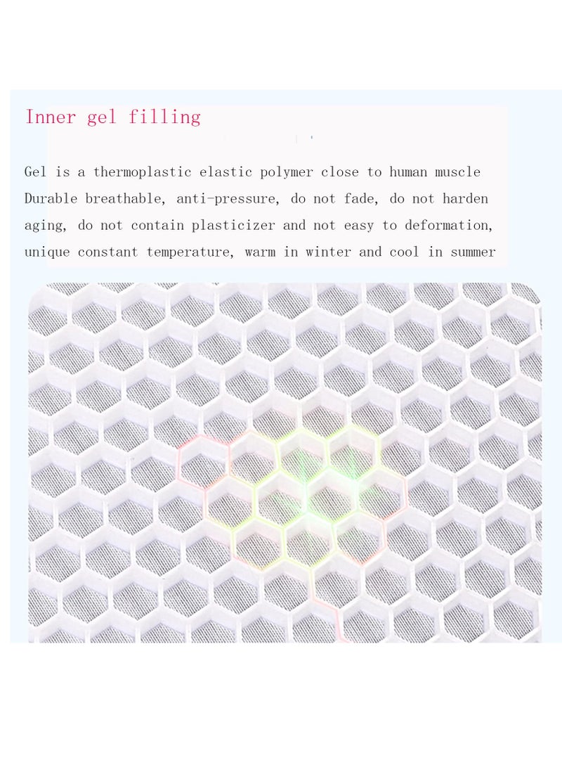 Excefore Memory foam Car Seat Covers, Non-Slip Orthopedic Gel & Memory Foam Coccyx Cushion for Tailbone Pain, Car Seat Cushion, Gray, 1 Pcs - Image 4