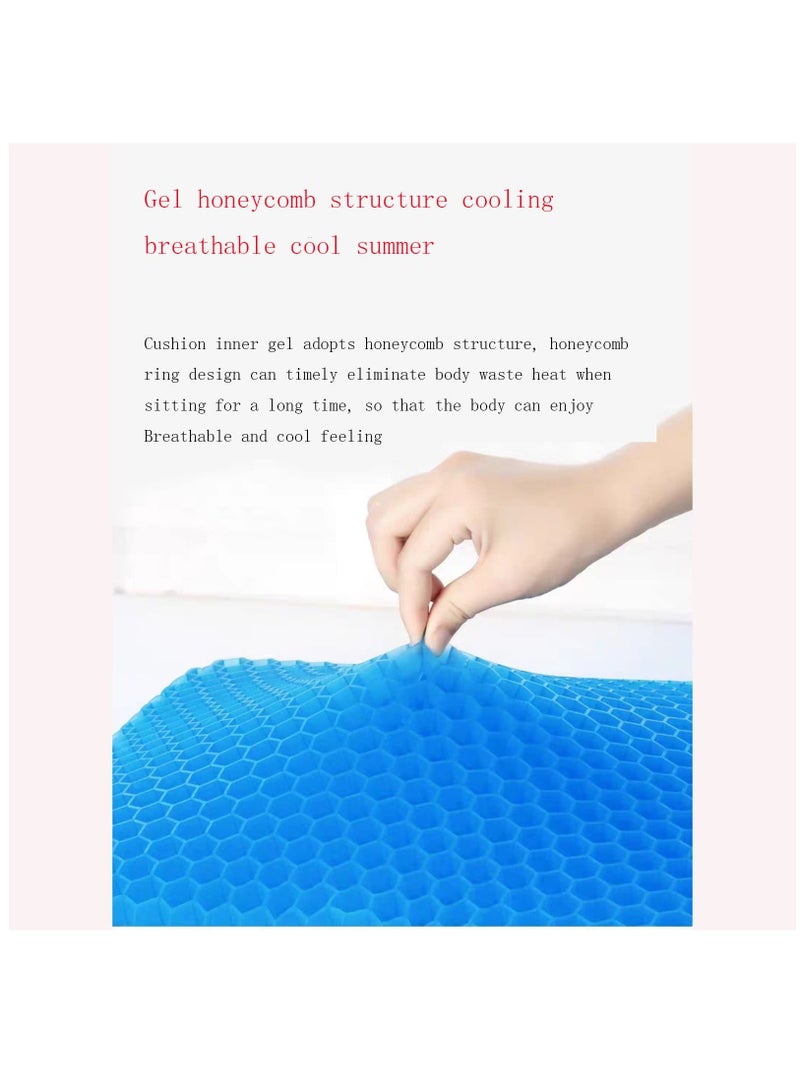 Excefore Memory foam Car Seat Covers, Non-Slip Orthopedic Gel & Memory Foam Coccyx Cushion for Tailbone Pain, Car Seat Cushion, Gray, 1 Pcs - Image 5