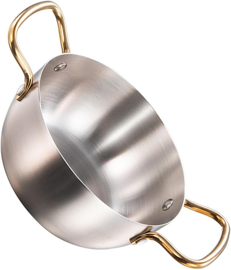 HEEPDD Korean Ramen Cooking Pot, Stainless Steel Deep Spacious Noodle Pot for Induction Cookers, Effective Soup and Pasta Solution for Home and Outdoor Cooking Kitchen Tools (Silver) - Image 2
