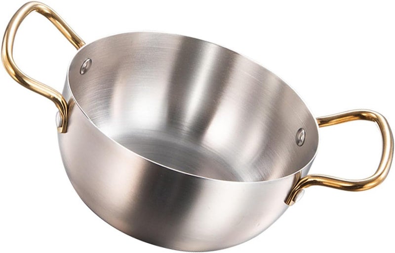 HEEPDD Korean Ramen Cooking Pot, Stainless Steel Deep Spacious Noodle Pot for Induction Cookers, Effective Soup and Pasta Solution for Home and Outdoor Cooking Kitchen Tools (Silver) - Image 1