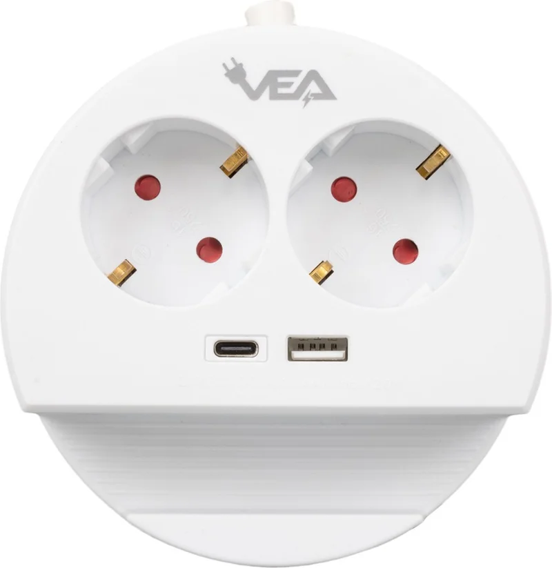 AYT Vea VE-G1102C 2-Phone Stand with Holder Socket, USB Li Type-C Input Extension Cable 1.5 Meters