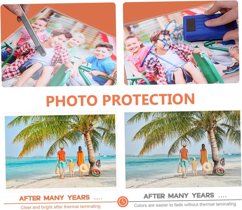 100pcs Laminating Film Thermal Laminating for Documents Photos Fade Resistant Pet Material for Maximum - Image 5