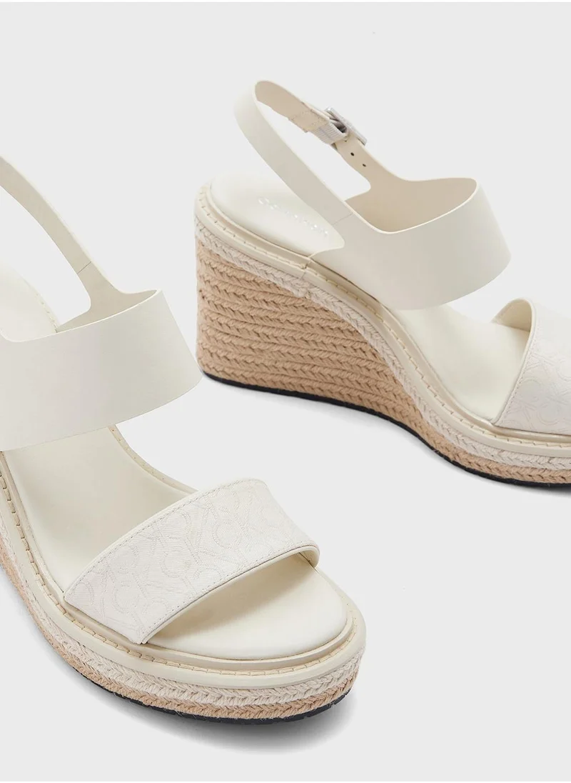 CALVIN KLEIN High Heel Wedge Sandals