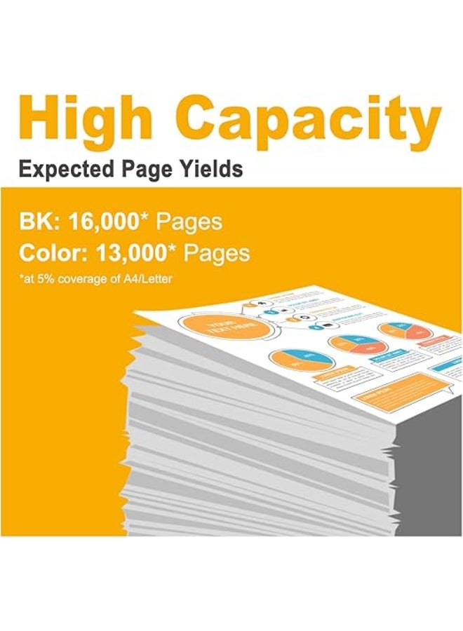 Terabyte 659A Set Toner Cartridge Replacement For Color Enterprise M856dn, M776dn, Color Enterprise Flow MFP M776z, M776zs (W2010A Black, W2011A Cyan, W2012A Yellow, W2013A Magenta) - Image 4