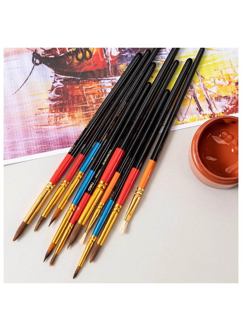 Deli 10-Piece Multi Purpose Soft Brush Set - Image 2