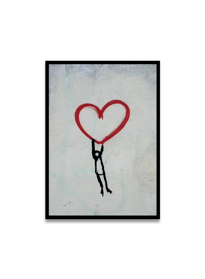 ماركتنا لوحة جدارية قماشية فنية لتزيين الحائط بتصميم عصري  مع برواز  اسود مجوف مقاس (120x80) قطعة واحدة - Image 2