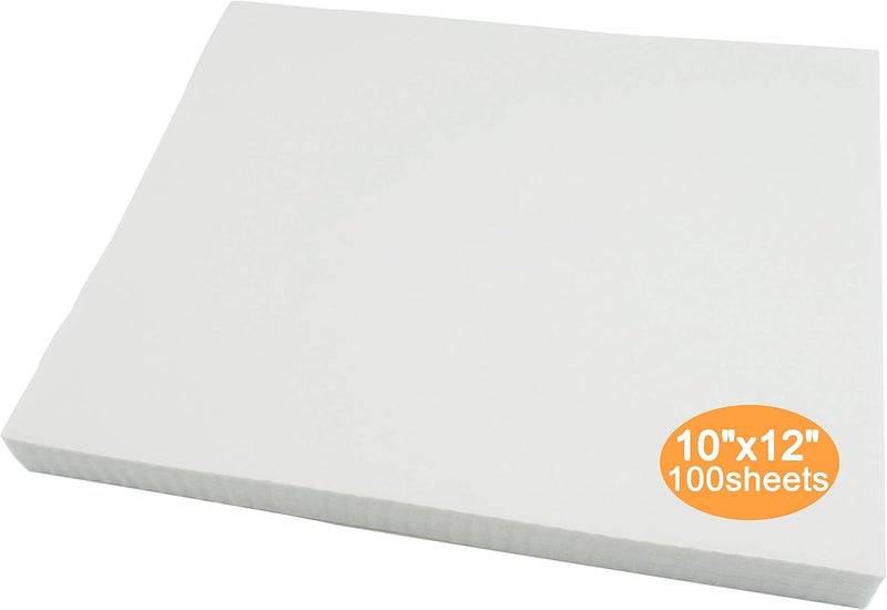 New brothread Tear Away Machine Embroidery Stabilizer Backing 10"x12" - 100 Precut Sheets - Medium Weight 1.8 oz - Fits 5x7 Hoops - Image 1