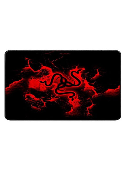 Gaming Mouse and Keyboard Pad with Snake Design 500x300x3 mm Black/Red