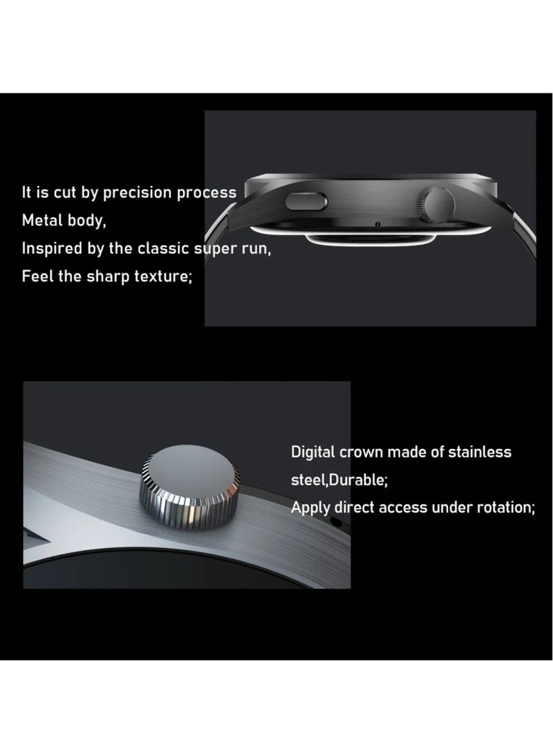 AROAQ Smart Watch GT8 Men 1.5inch Large Screen BT Call NFC Health Monitoring Wireless Charging Sports Fitness Tracker Smartwatch - Image 5