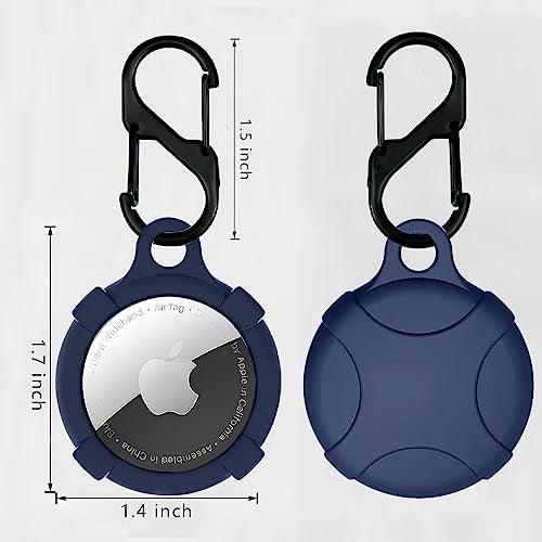 KACA Silicone Case Compatible with Apple AirTag - Full Protection, Keychain Included, Slim and Simple Design, Premium Food Grade Silicone, Scratch-Free, Safe for Kids and Pets [Blue] - Image 3