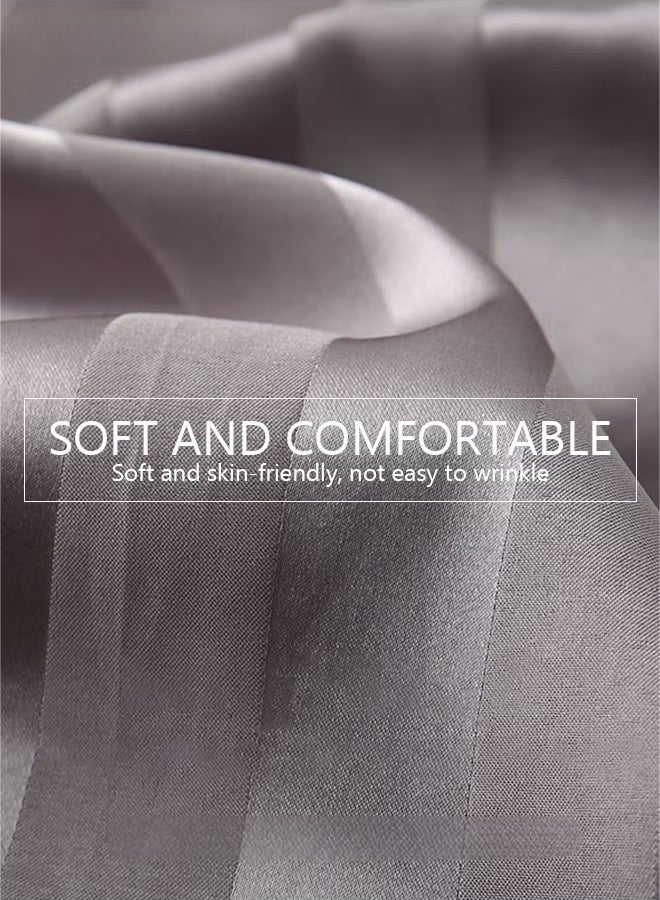 عام 3 قطع مجموعة من الرجال قصيرة الأكمام بيجامات السراويل بيجامة طقم بيجامة حرير الجليد شريط طباعة الربيع الصيف فضفاض حجم كبير ملابس نوم رجالية - Image 5