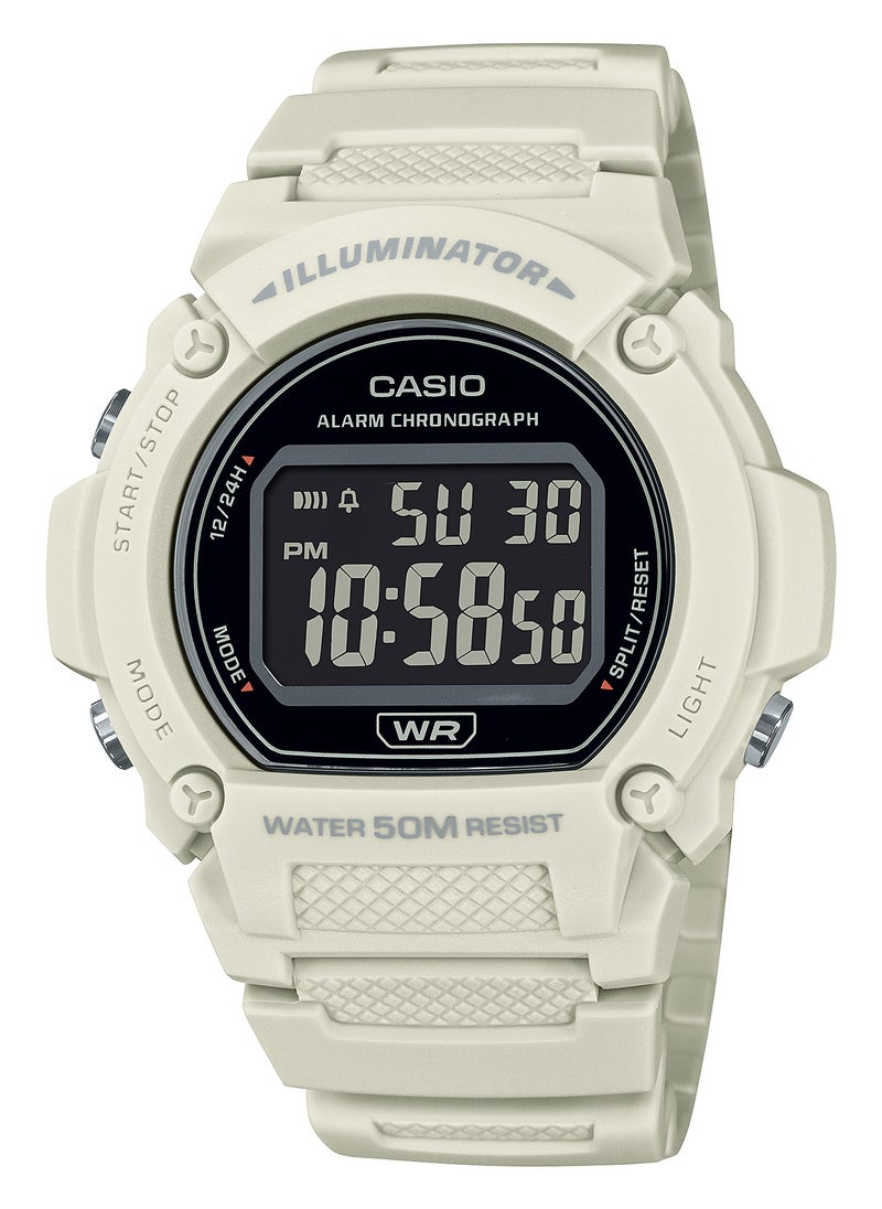 CASIO Resin Digital Watch W-219HC-8BVDF 