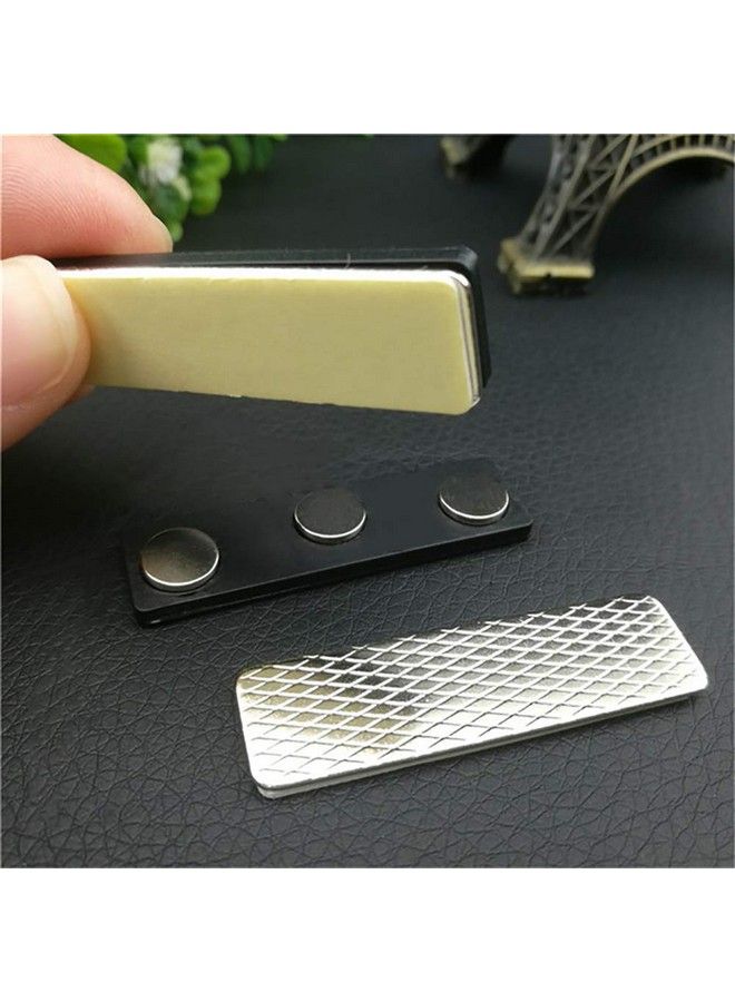 ONWON 10 Pieces Name Badge Magnets Magnetic Name Tag Holders Id Fastener Clip With Three Premium Strength Neodymium Magnets And Adhesive Backing No Holes In Your Fine Jackets Or Shirts Navy Blue - Image 4