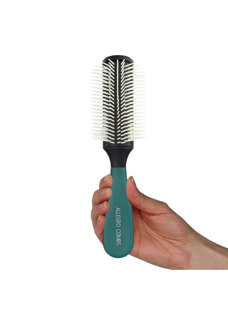 Allegro Combs Allegro Combs Gripforte Detangler Hair Brush Hair Brushes For Women For Curly Hair Mens Accessories And Womens Combs Styling Brush Hairbrush Curly Hair Brush Green 