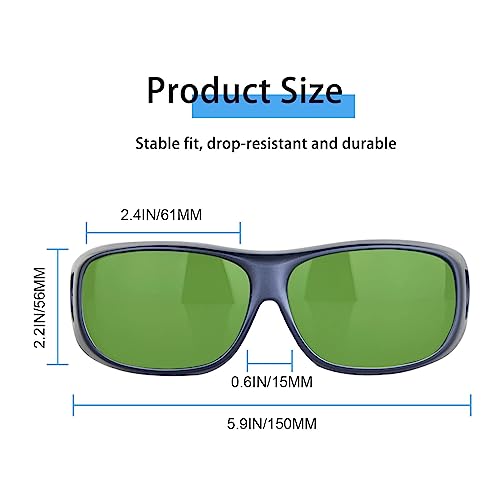 UpaClaire Premium IPL Laser Safety Eyewear - Intense Pulsed Light Photofacial Wrap-Around Frame 190-1200 nm for Laser Technicians - Image 4