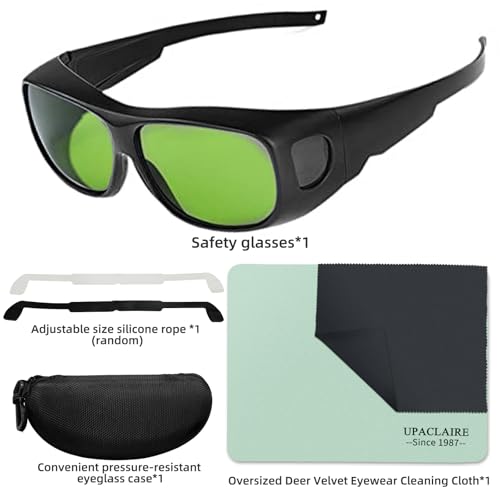 UpaClaire Premium IPL Laser Safety Eyewear - Intense Pulsed Light Photofacial Wrap-Around Frame 190-1200 nm for Laser Technicians - Image 3
