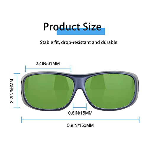 UpaClaire Premium IPL Laser Safety Eyewear - Intense Pulsed Light Photofacial Wrap-Around Frame 190-1200 nm for Laser Technicians - Image 2