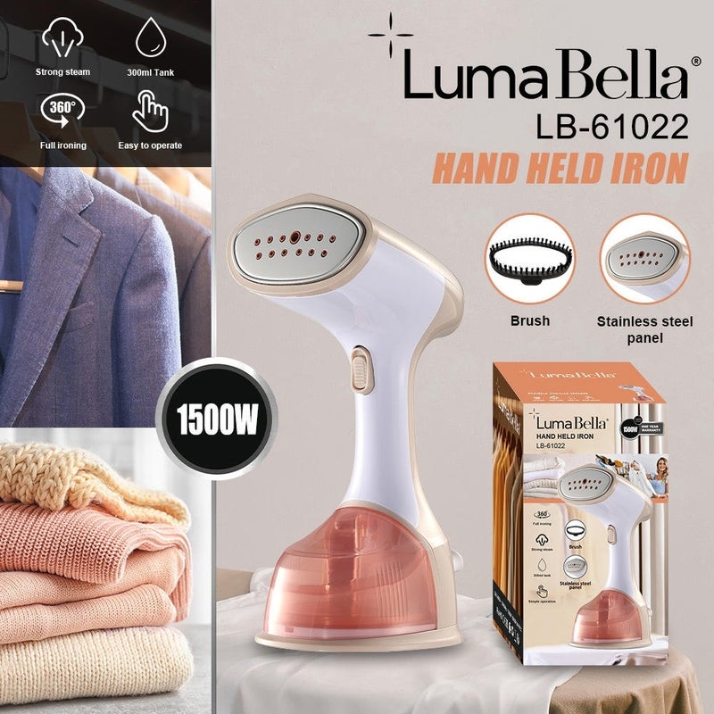 Luma Bella - Handheld Garment Steamer 1500W, 300ml - LB-61022 - Image 3