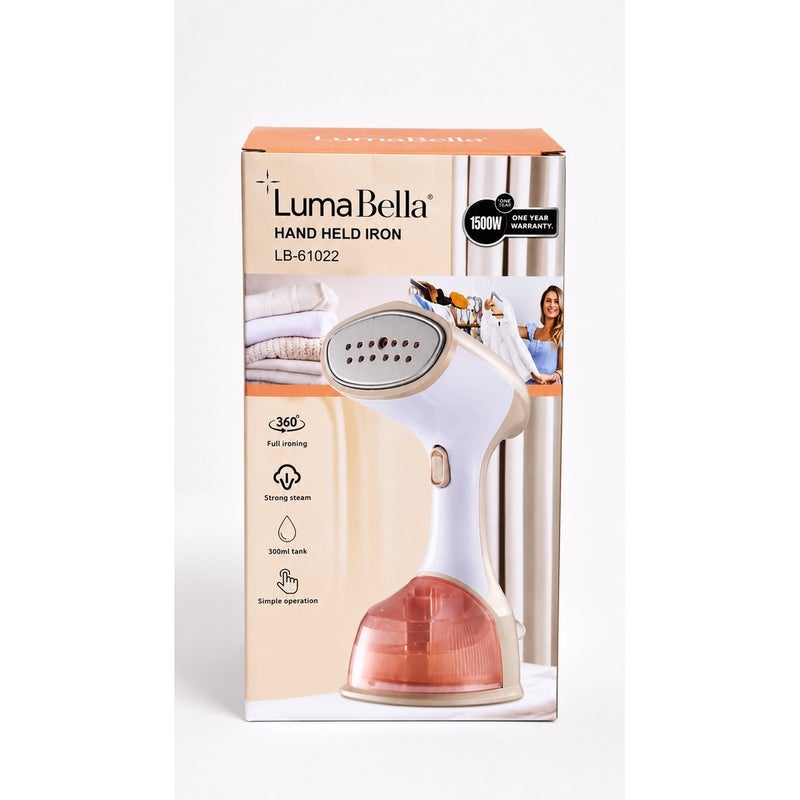 Luma Bella - Handheld Garment Steamer 1500W, 300ml - LB-61022 - Image 5