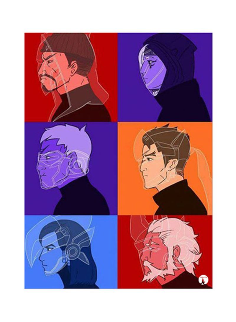 RKN Video Game Overwatch Metal Plate Poster Multicolour 15x20centimeter