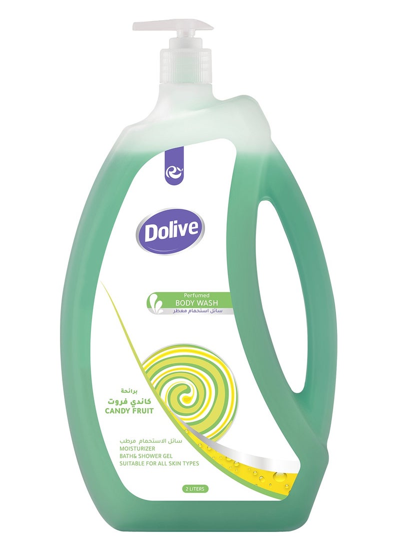 Dolive Shower Gel, Body Wash, 2000 Ml, Cand Fruit 