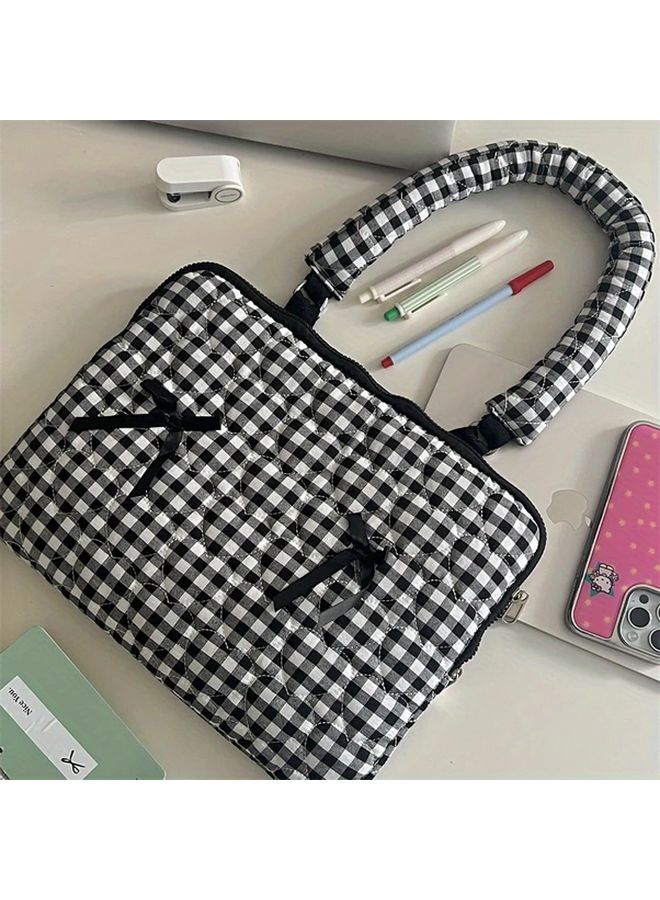 Red 11 Inch Stylish Durable Polyester Laptop Bag For iPad Notebooks Adjustable Strap - Image 5