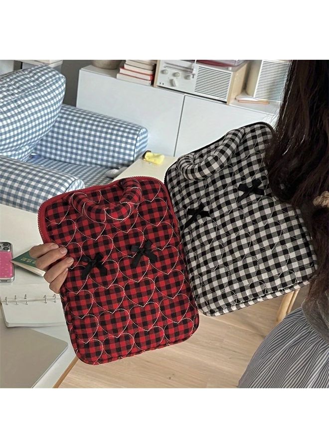 Red 11 Inch Stylish Durable Polyester Laptop Bag For iPad Notebooks Adjustable Strap - Image 3