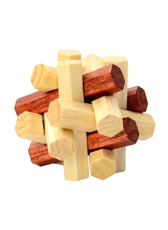 NIBEMINENT Wooden Brain Teaser 17x10x8cm - Image 1
