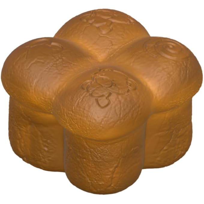 Kiibru 2025 Petals Jumbo Bread Squishy Slow Rising Bear Scented Bread Squishies Stress Relief Toys Gift (Chocolate) - Image 1