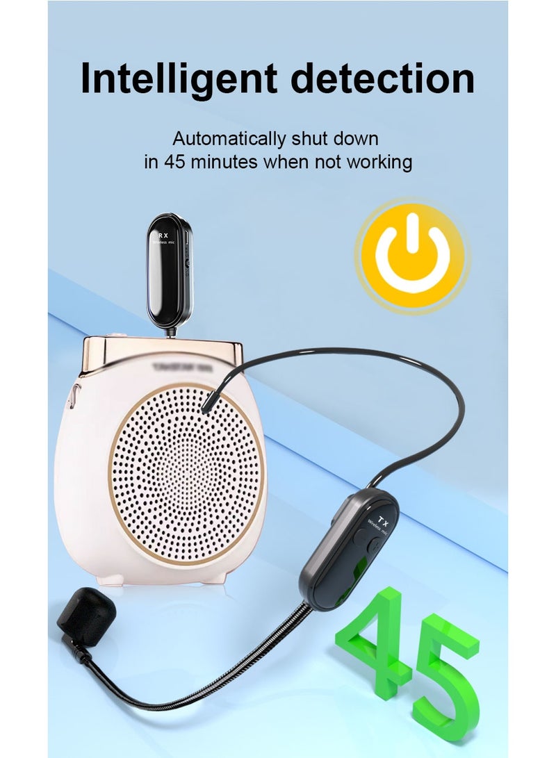 2.4G Wireless Headset Microphone for Teachers & Guides – Detachable, Long-Range (30M), Noise-Free, Auto-Pairing, 6-8H Battery – Compatible with PA Systems & Speakers - Image 5