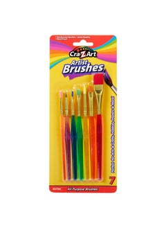 Cra-Z-Art Artist Brushes, Assorted Sizes Blist Carded, 7 Count  - Image 1