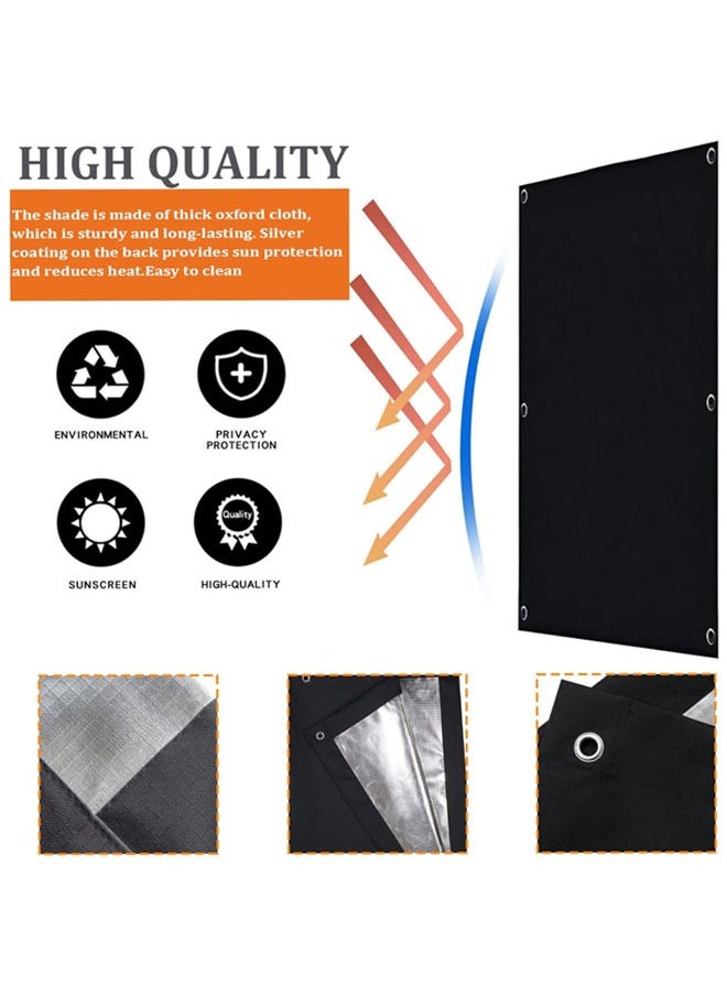 Hihonor - Easy-Going 100% Blackout Blind Suction Cup Curtain for Bedroom, Roof Windows, Office Windows, Baby Travel Curtain Window Shades and Blinds Sunshade for Car (Black, 24WX37L in) - Image 1