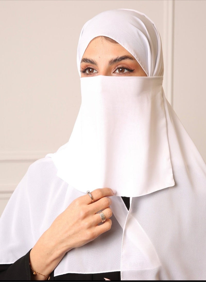 بهنس لثام ( قصير ) بمطاط رأس نقاب كويتي لثام للوجه لثام أنف وفم لثام نسائي لثامة نقاب مع لثام نقاب بلثام قناع نسائي قناع أنف وفم غطاء وجه مطاطي لثمة مريح لثام يومي لثام خفيف لثام عملي نقاب بمطاط لثام فري سايز لثام للسفر لثام للصلاة لثام صيف - Image 1