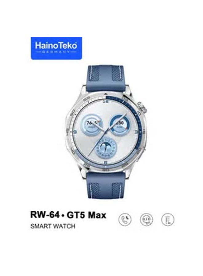 Haino Teko HainoTeko GT5 Max Smartwatch: Style and technology on your wrist. Ultra-clear AMOLED display for a superior visual experience. Design: A sleek and modern design suitable for both men and women - Image 1