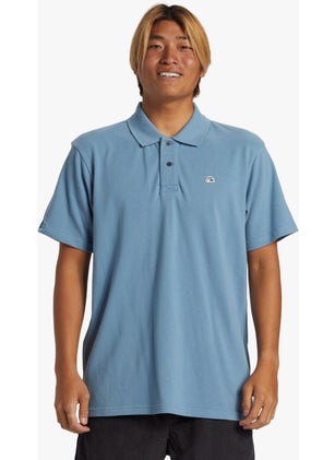 QUIKSILVER Dna Polo Blue Shadow Men's Polo T-Shirt AQYKT03119-18406  - Image 1