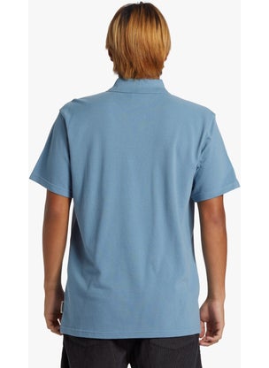 QUIKSILVER Dna Polo Blue Shadow Men's Polo T-Shirt AQYKT03119-18406  - Image 2