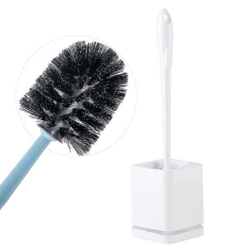 Punch-Free Wall-Mounted Toilet Brush Drain With Base Set Household Toilet Hanging Toilet Cleaning Brush - Image 1
