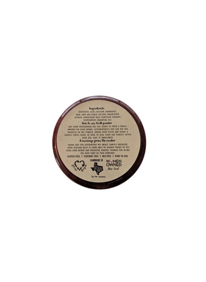 SIMPLY SOONEY Organic Vegan Fluoride Free Remineralizing Tooth Powder Peppermint Formula Value Size Up To 6 Month Supply I Natural Whitening I Stronger Teeth  - Image 4