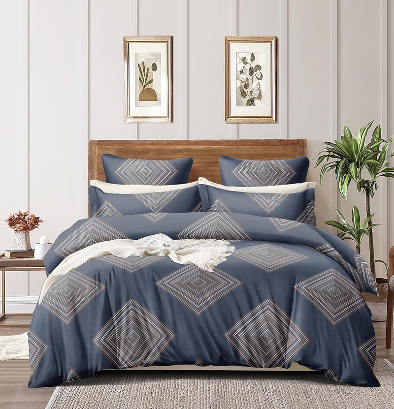 RVANS CREATIONS Rvans Creations 180 TC Cotton Feel All Around Elastic Fitted Queen Size Bedsheets Supersoft Elastic Fitted Double Bedsheet with 2 Pillow Covers Size 60x72x6 Inches Box  - Image 1