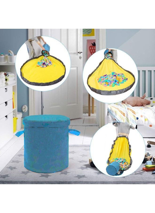 Arabest Foldable Toy Storage Basket  With Play Mat  - Image 2